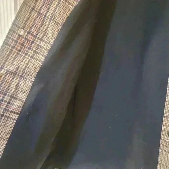 H&M Men's Beige/Black Plaid Windbreaker NEW - Picture 8 of 14